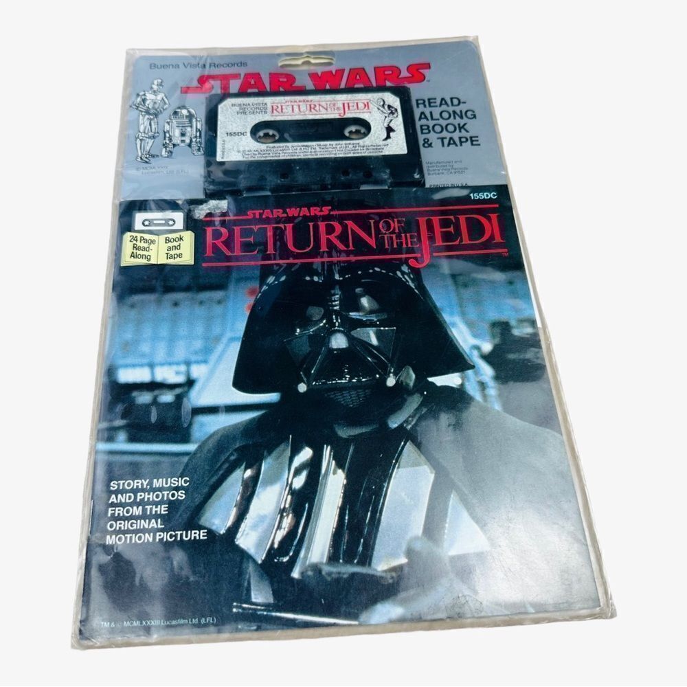 Vintage 1983 Star Wars Return Of The Jedi Read Along Book And Tape Sealed